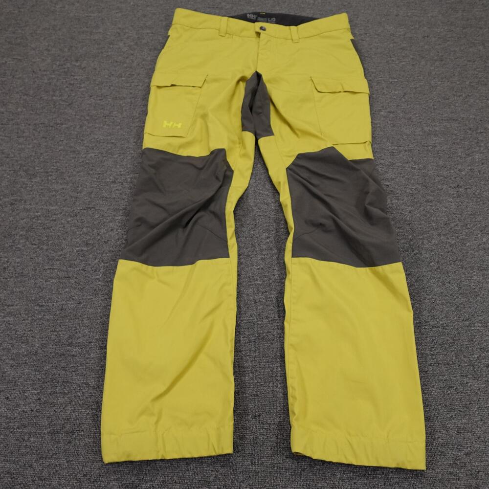 Helly Hansen Pants Mens 36x31 Yellow Vandre Tur Hiking Stretch Canvas Outdoor